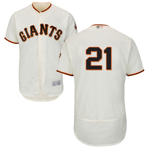 Giants #21 Stephen Vogt Cream Flexbase Authentic Collection Stitched MLB jerseys - Click Image to Close