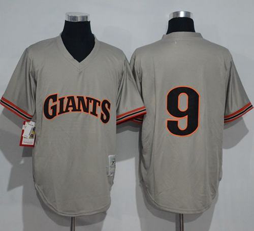 Mitchell And Ness 1989 Giants #9 Matt Williams Grey Throwback Stitched MLB Jersey