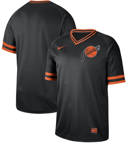 Giants Blank Black Authentic Cooperstown Collection Stitched Baseball Jersey - Click Image to Close