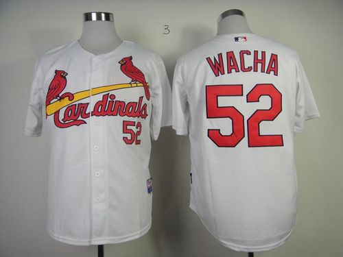 Cardinals #52 Michael Wacha White Cool Base Stitched MLB Jersey