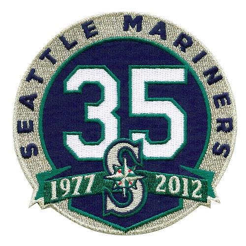 Stitched Seattle Mariners 35th Anniversary Jersey Patch - Click Image to Close