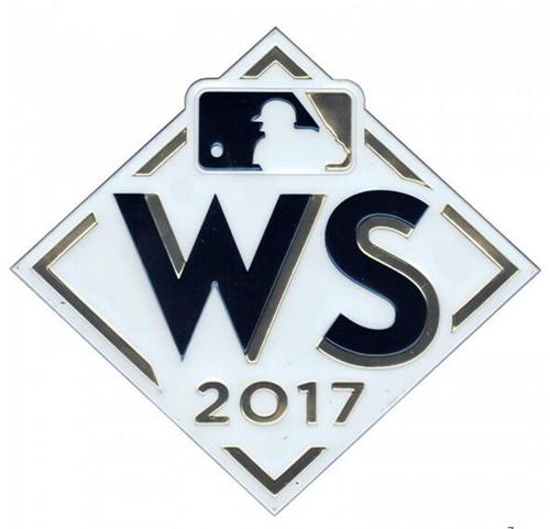 Stitched 2017 MLB World Series Emboss Tech Jersey Patch