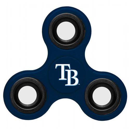 MLB Tampa Bay Rays 3 Way Fidget Spinner B38 - Navy - Click Image to Close