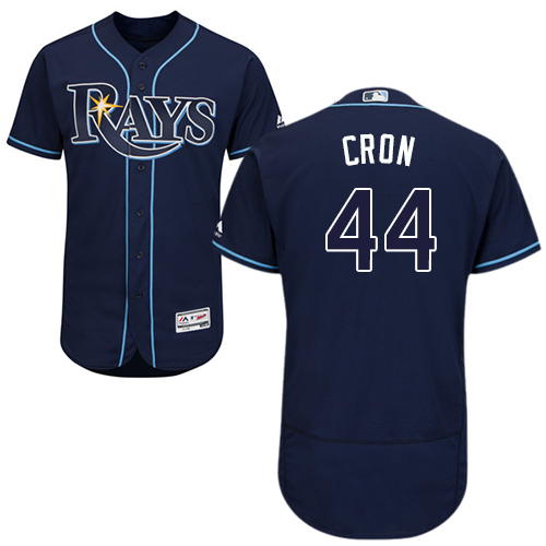 Rays #44 CJ Cron Dark Blue Flexbase Authentic Collection Stitched MLB Jersey