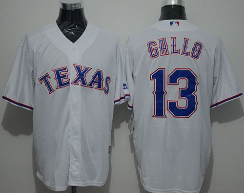 Rangers #13 Joey Gallo White New Cool Base Stitched MLB Jersey