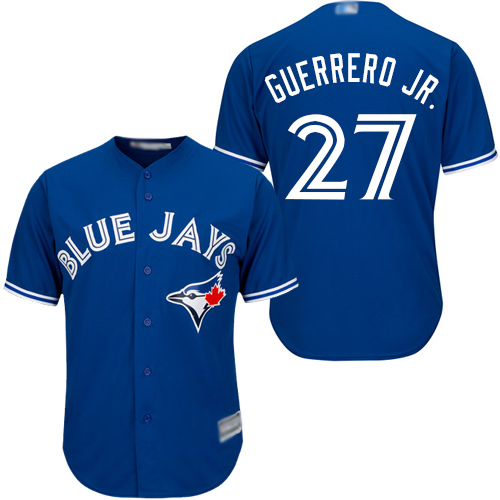 Blue Jays #27 Vladimir Guerrero Jr. Blue New Cool Base Stitched MLB Jersey