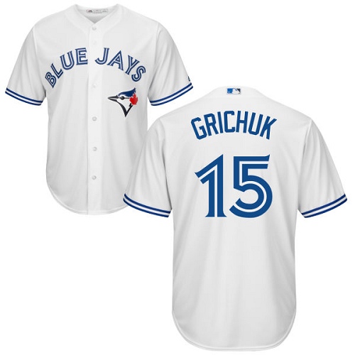 Blue Jays #15 Randal Grichuk White New Cool Base Stitched MLB Jersey