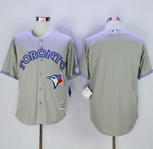 Blue Jays Blank Grey New Cool Base Stitched MLB Jersey