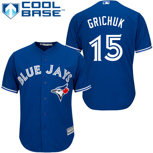 Blue Jays #15 Randal Grichuk Blue New Cool Base Stitched MLB Jersey