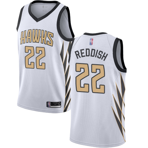 Hawks #22 Cam Reddish White Basketball Swingman City Edition 2018/19 Jersey