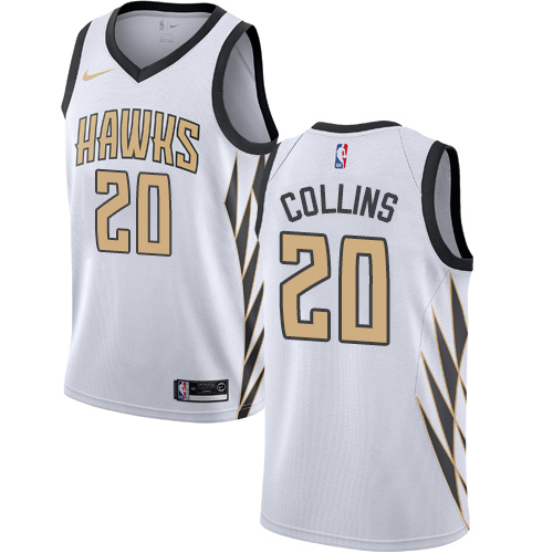 Nike Hawks #20 John Collins White NBA Swingman City Edition 2018/19 Jersey