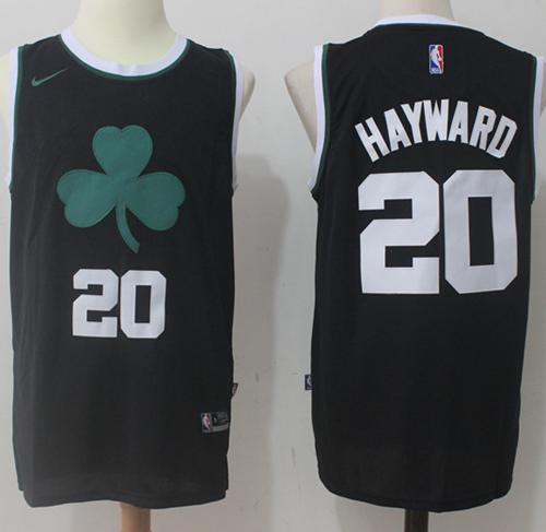 Nike Celtics #20 Gordon Hayward Black Fashion NBA Swingman Jersey