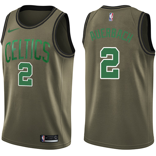 Nike Celtics #2 Red Auerbach Green Salute to Service NBA Swingman Jersey