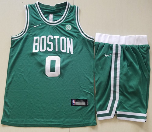 Nike Celtics #0 Jayson Tatum Green A Set NBA Swingman Icon Edition Jersey