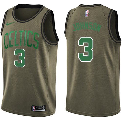 Nike Celtics #3 Dennis Johnson Green Salute to Service NBA Swingman Jersey