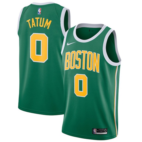 Celtics #0 Jayson Tatum Green Basketball Swingman Earned Edition Jersey