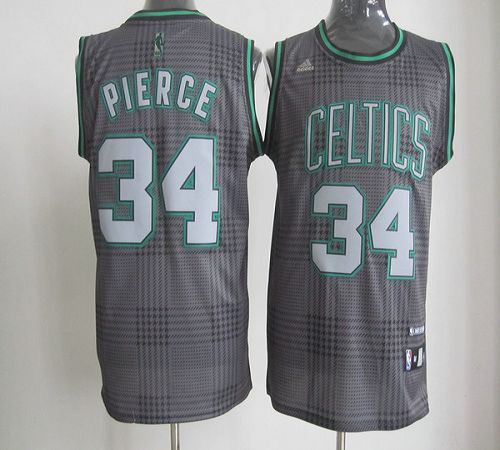 Celtics #34 Paul Pierce Black Rhythm Fashion Stitched NBA Jersey