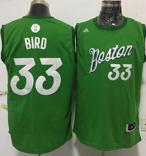 Celtics #33 Larry Bird Green 2016-2017 Christmas Day Stitched NBA Jersey