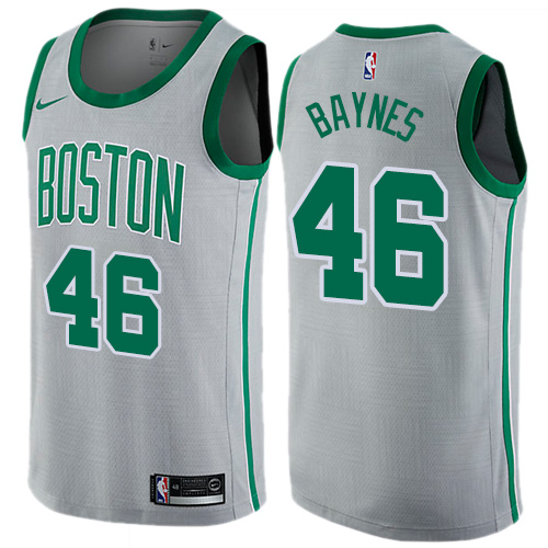 Nike Celtics #46 Aron Baynes Gray NBA Swingman City Edition Jersey