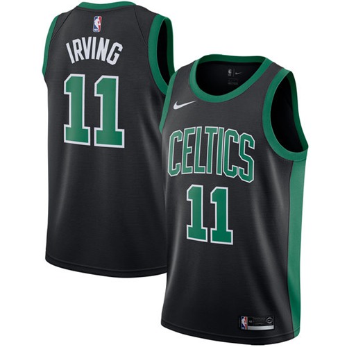 Nike Celtics #11 Kyrie Irving Black NBA Swingman Statement Edition Jersey