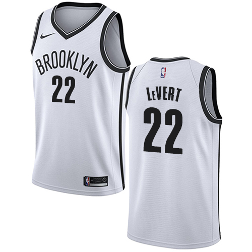 Nike Nets #22 Caris LeVert White NBA Swingman Association Edition Jersey