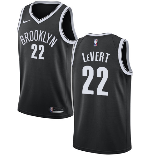 Nike Nets #22 Caris LeVert Black NBA Swingman Icon Edition Jersey