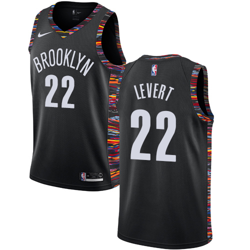 Nike Nets #22 Caris LeVert Black NBA Swingman City Edition 2018/19 Jersey