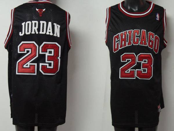 Bulls #23 Michael Jordan Stitched Black NBA Jersey