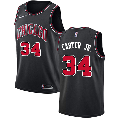 Nike Bulls #34 Wendell Carter Jr. Black NBA Swingman Statement Edition Jersey