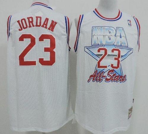 Bulls #23 Michael Jordan White 1992 All-Star Stitched NBA Jersey