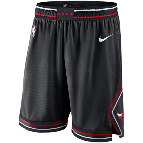 Men's Chicago Bulls Nike Black Statement Swingman Basketball Shorts