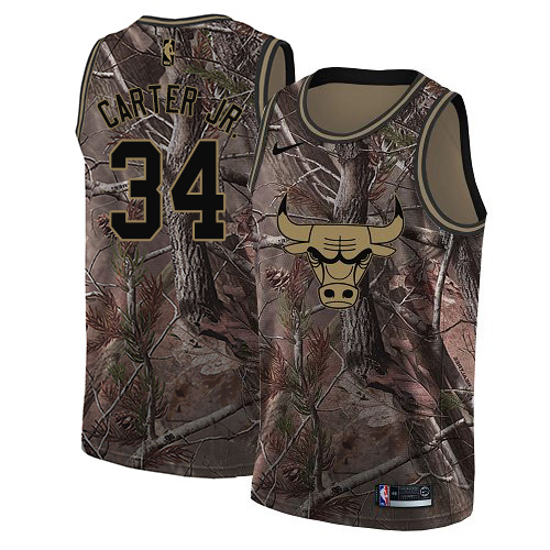 Nike Bulls #34 Wendell Carter Jr. Camo NBA Swingman Realtree Collection Jersey