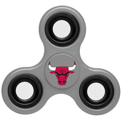 NBA Chicago Bulls 3 Way Fidget Spinner G67 - Gray