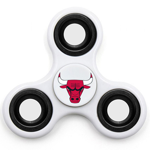 NBA Chicago Bulls 3 Way Fidget Spinner I67 - White