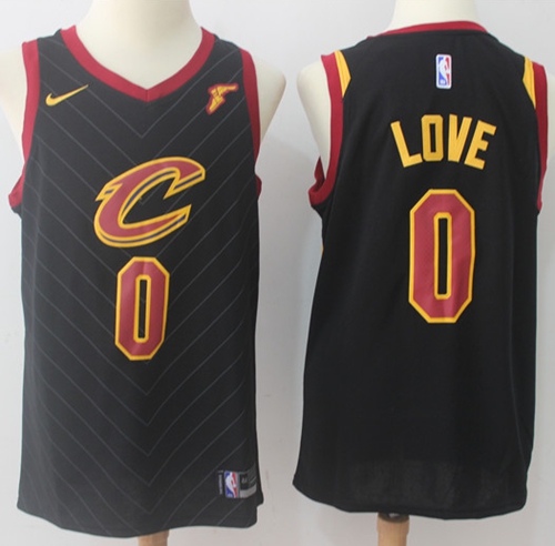 Nike Cavaliers #0 Kevin Love Black NBA Swingman Statement Edition Jersey