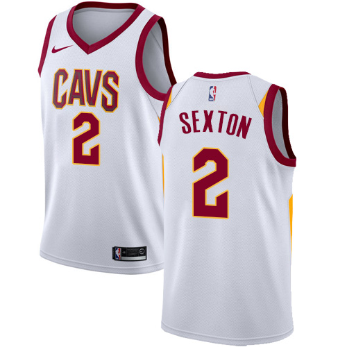 Nike Cavaliers #2 Collin Sexton White NBA Swingman Association Edition Jersey