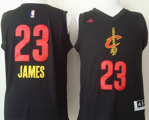 Cavaliers #23 LeBron James Black New Fashion Stitched NBA Jersey