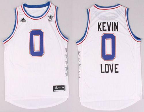 Cavaliers #0 Kevin Love White 2015 All-Star Stitched NBA Jersey