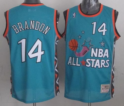 Mitchell And Ness Cavaliers #14 Terrell Brandon Light Blue 1996 All-Star Stitched NBA Jersey