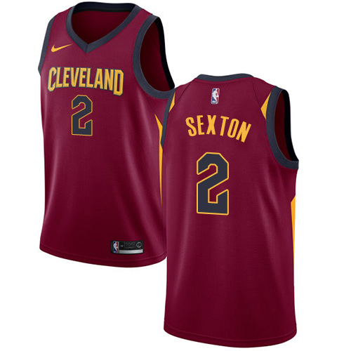 Nike Cavaliers #2 Collin Sexton Red NBA Swingman Icon Edition Jersey