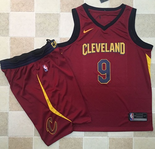 Nike Cavaliers #9 Dwyane Wade Red A Set NBA Swingman Icon Edition Jersey