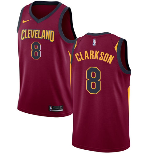 Nike Cavaliers #8 Jordan Clarkson Red NBA Swingman Icon Edition Jersey