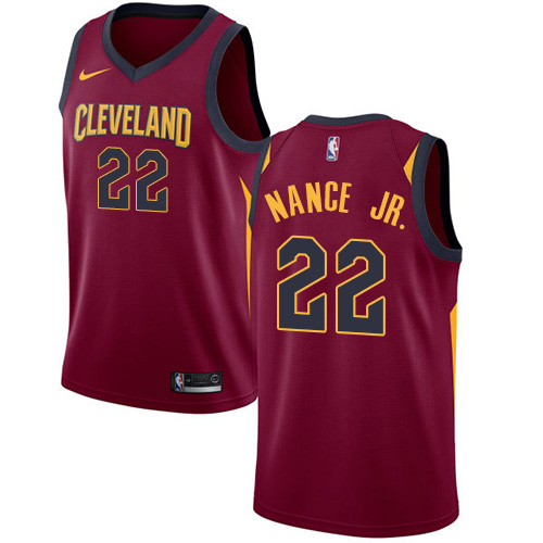 Nike Cavaliers #22 Larry Nance Jr. Red NBA Swingman Icon Edition Jersey