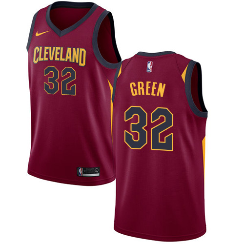 Nike Cavaliers #32 Jeff Green Red NBA Swingman Icon Edition Jersey