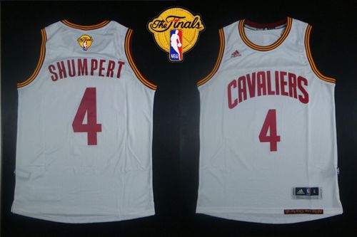 Revolution 30 Cavaliers #4 Iman Shumpert White The Finals Patch Stitched NBA Jersey - Click Image to Close