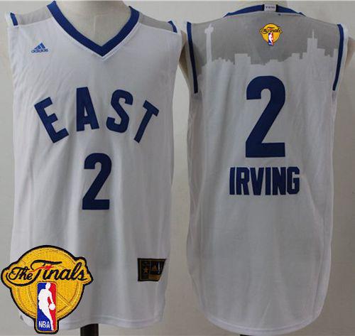 Cavaliers #2 Kyrie Irving White 2016 All-Star The Finals Patch Stitched NBA Jersey - Click Image to Close