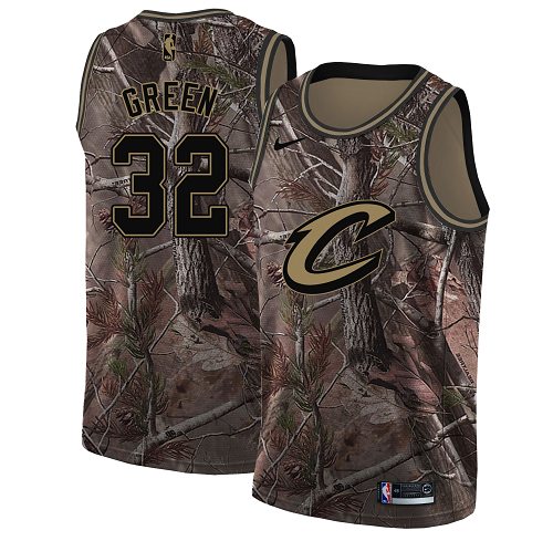 Nike Cavaliers #32 Jeff Green Camo NBA Swingman Realtree Collection Jersey