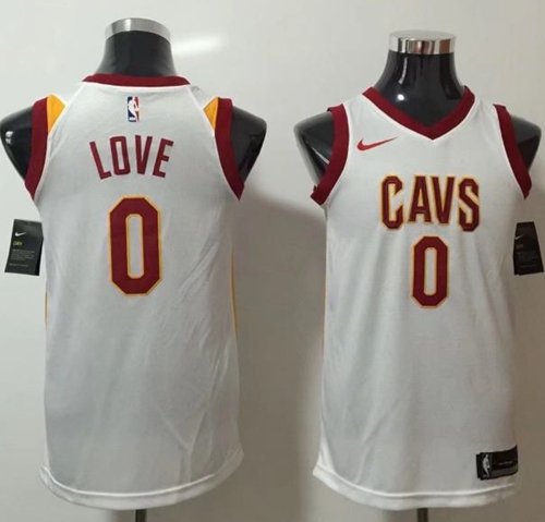 Nike Cavaliers #0 Kevin Love White NBA Swingman Association Edition Jersey