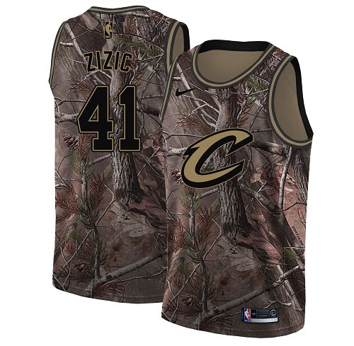 Nike Cavaliers #41 Ante Zizic Camo NBA Swingman Realtree Collection Jersey