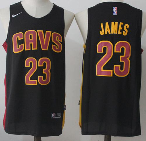 Nike Cavaliers #23 LeBron James Navy Blue Alternate NBA Swingman Jersey